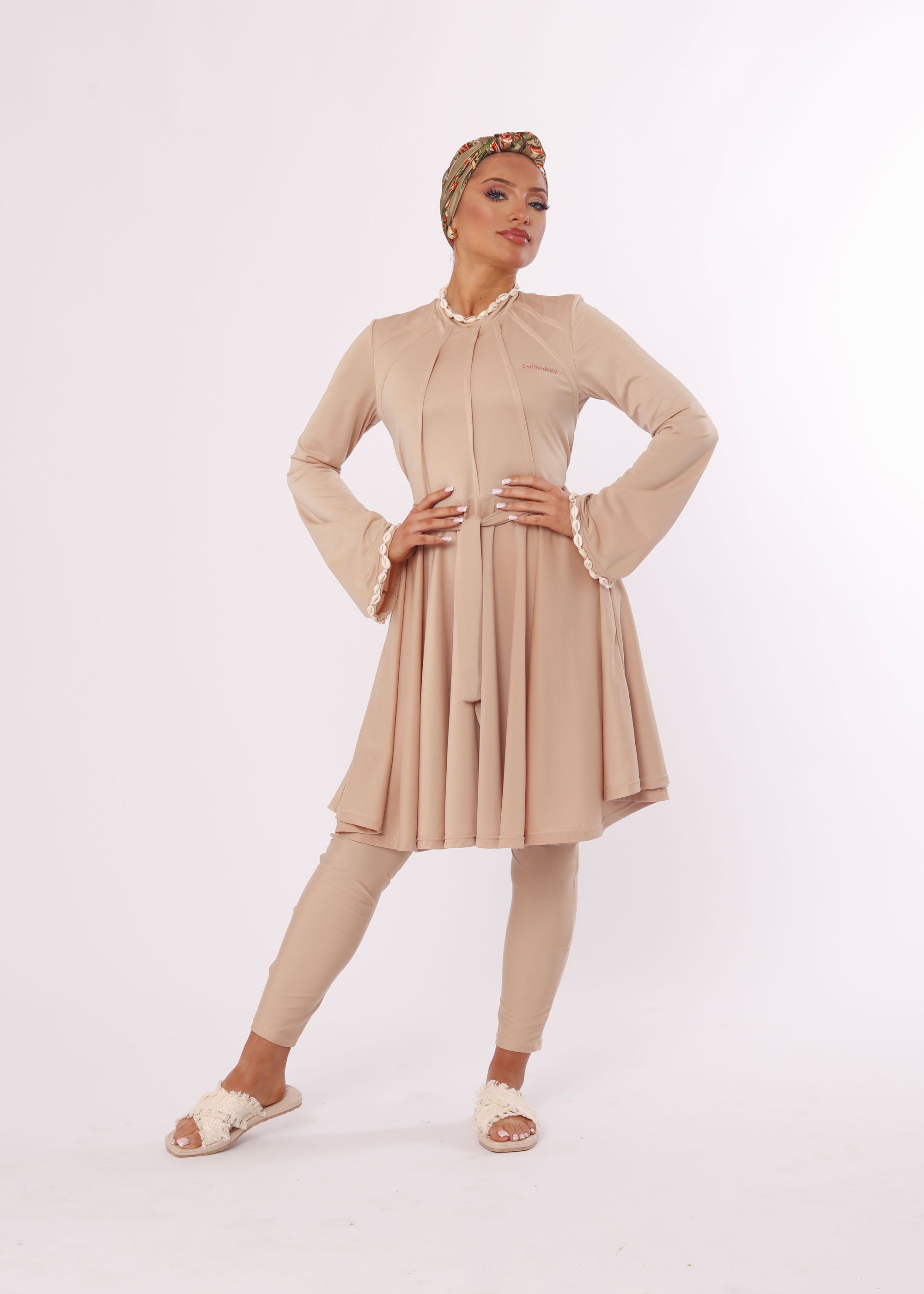 Burkini Coquillage Beige