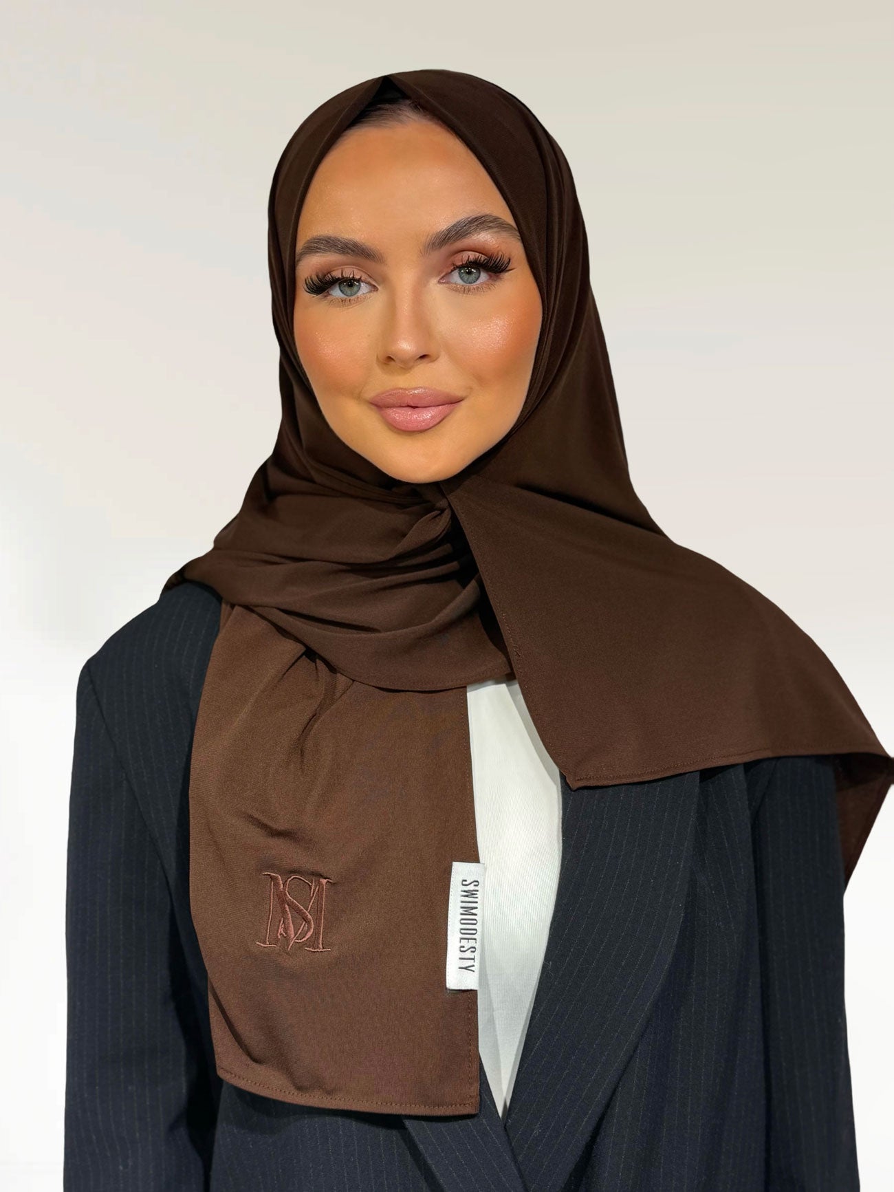 Voile en Jersey Premium Dark Brown