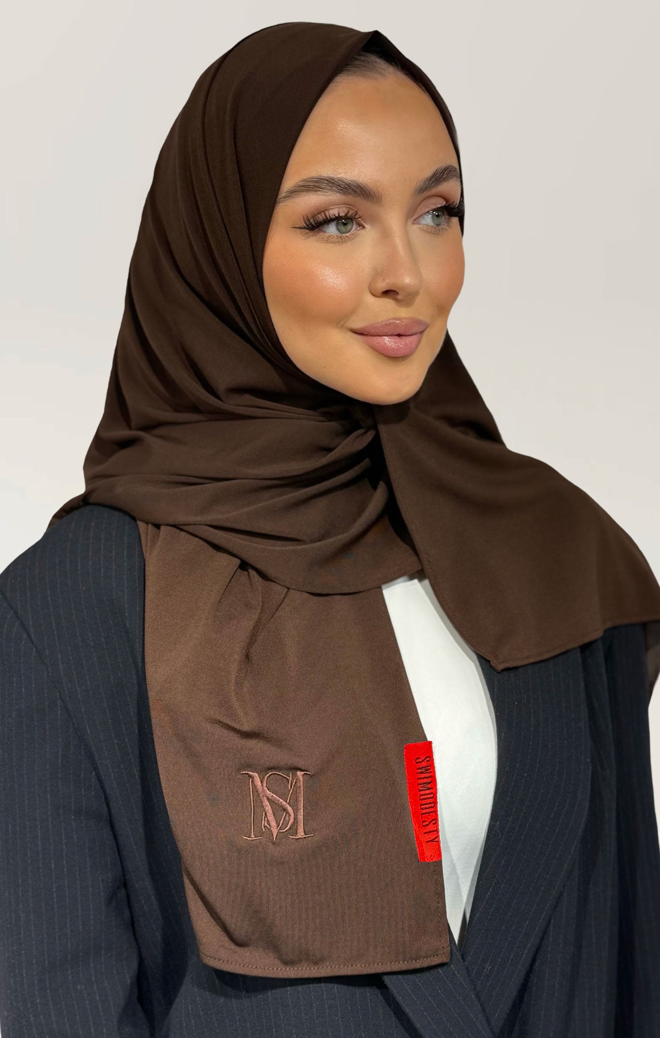 Voile en Jersey Premium Dark Brown