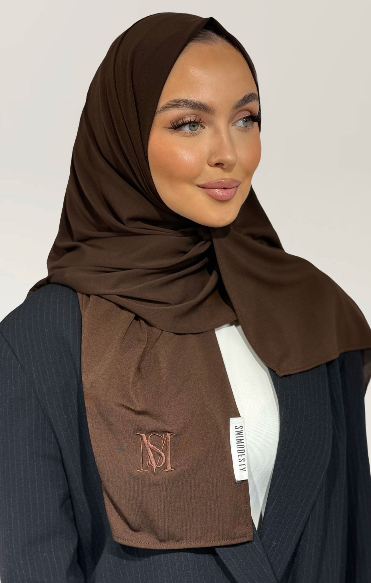 Voile en Jersey Premium Dark Brown