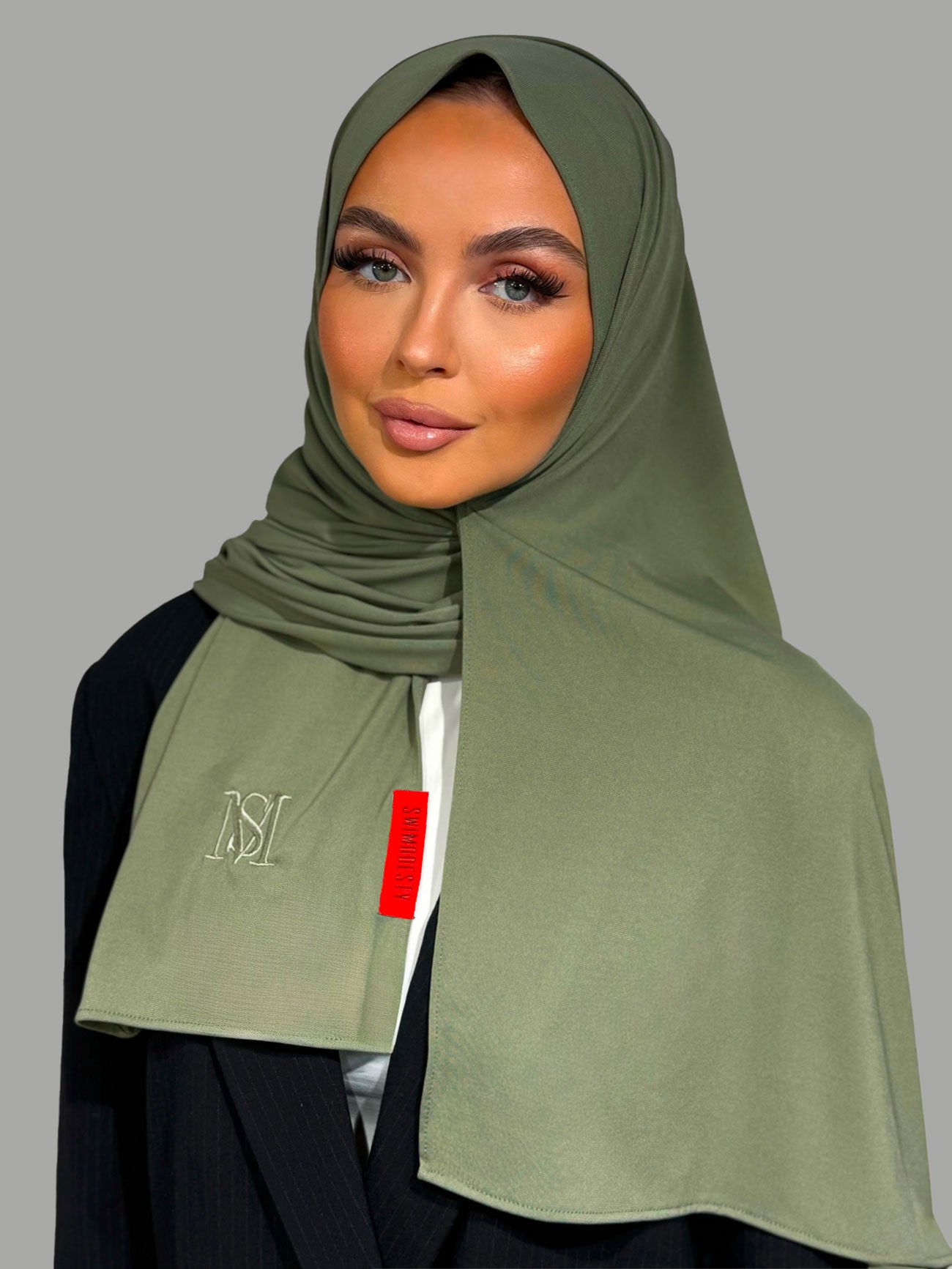 Voile en Jersey Premium Vert Sauge