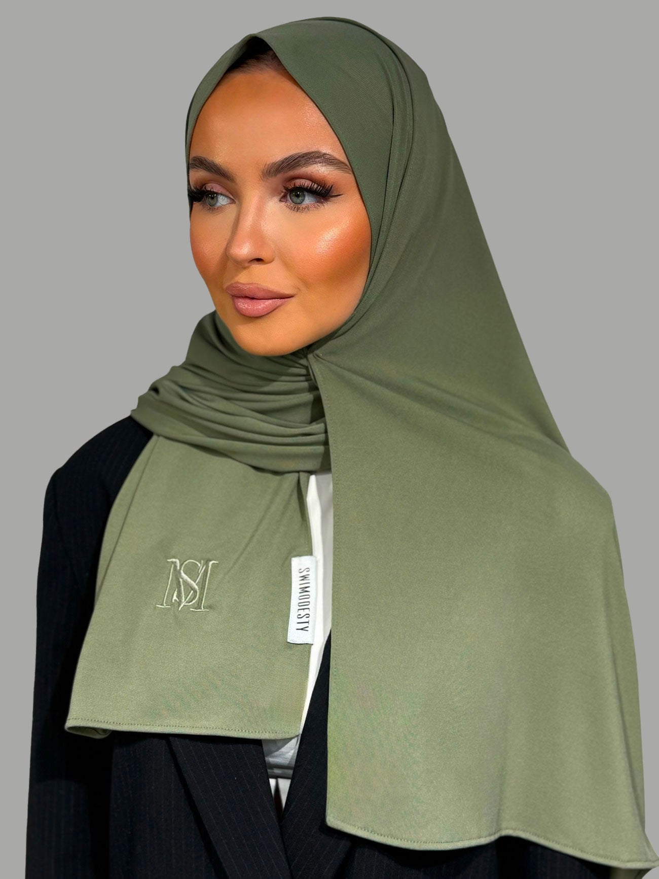 Voile en Jersey Premium Vert Sauge