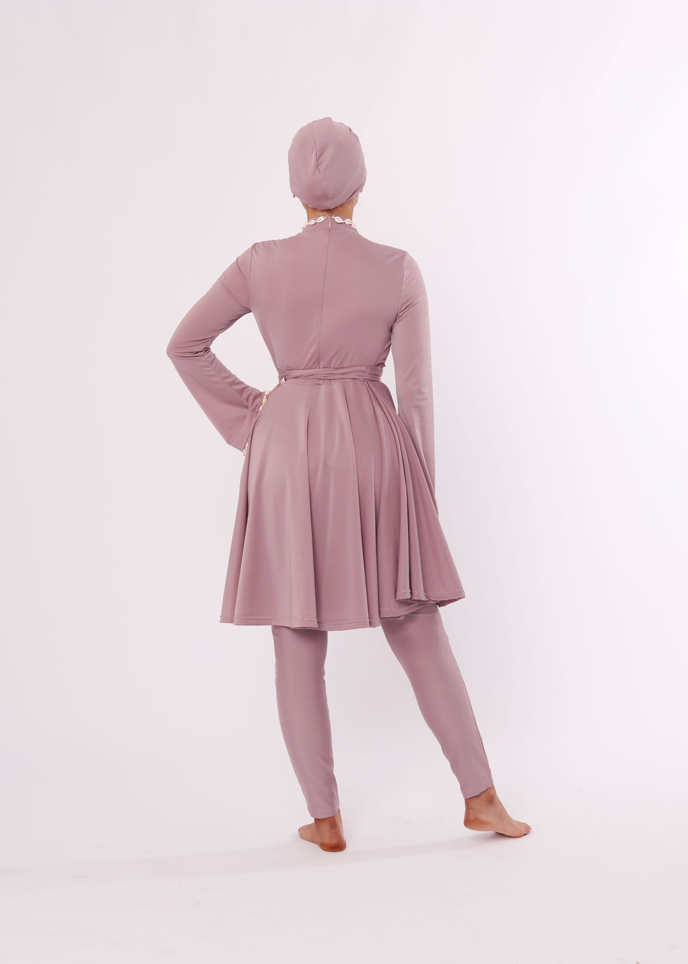 Burkini Coquillage lila