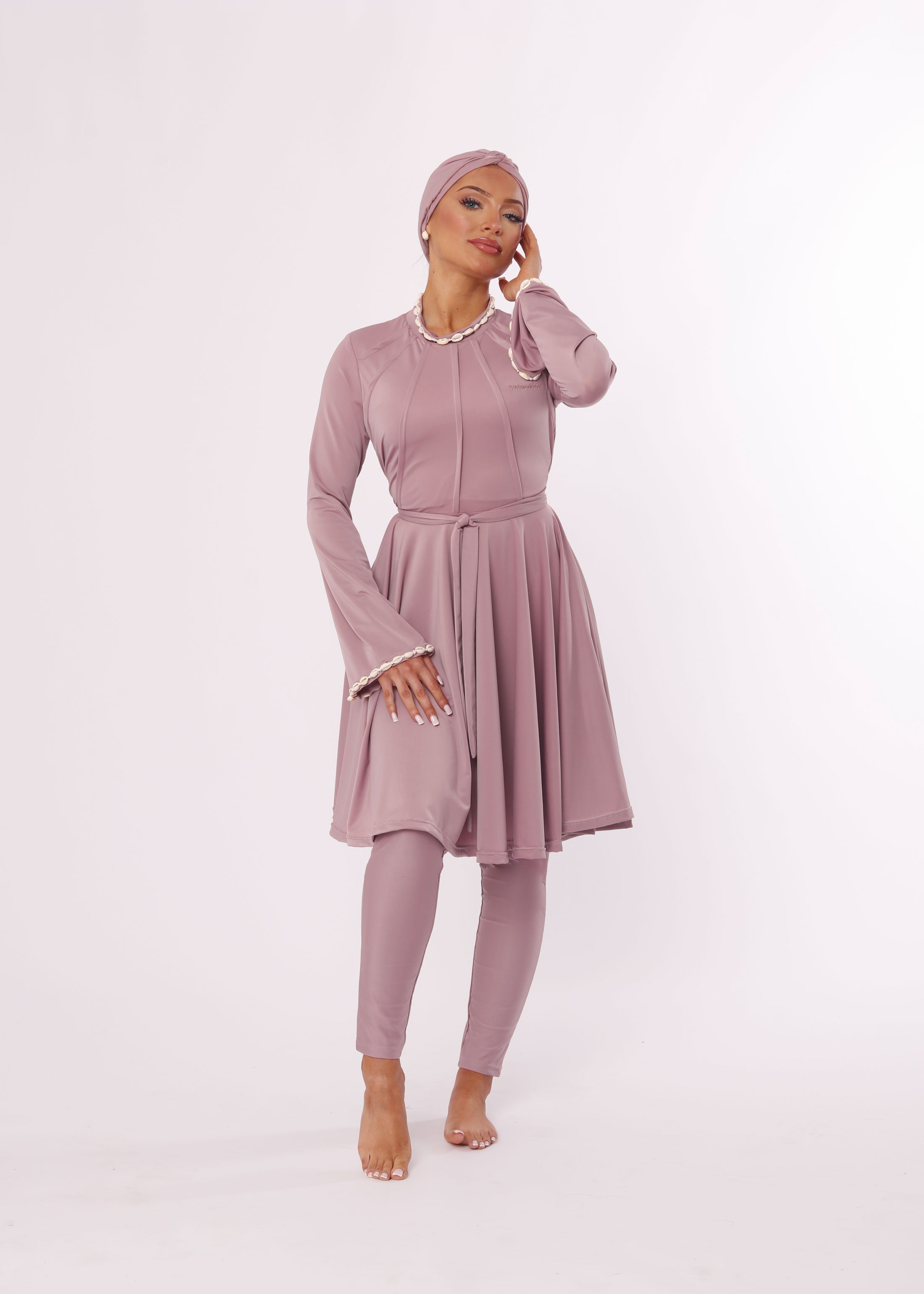 Burkini Coquillage lila