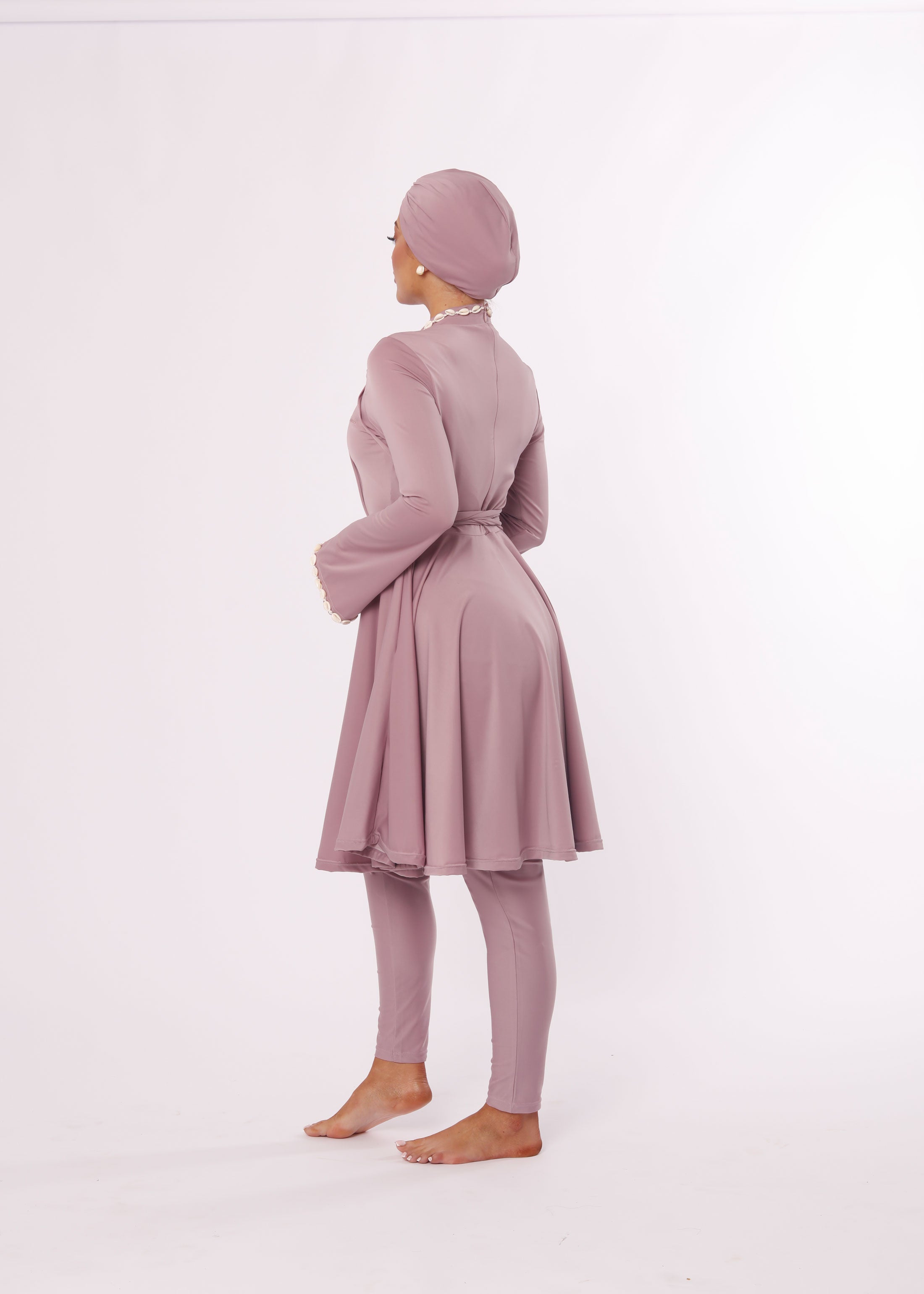 Burkini Coquillage lila
