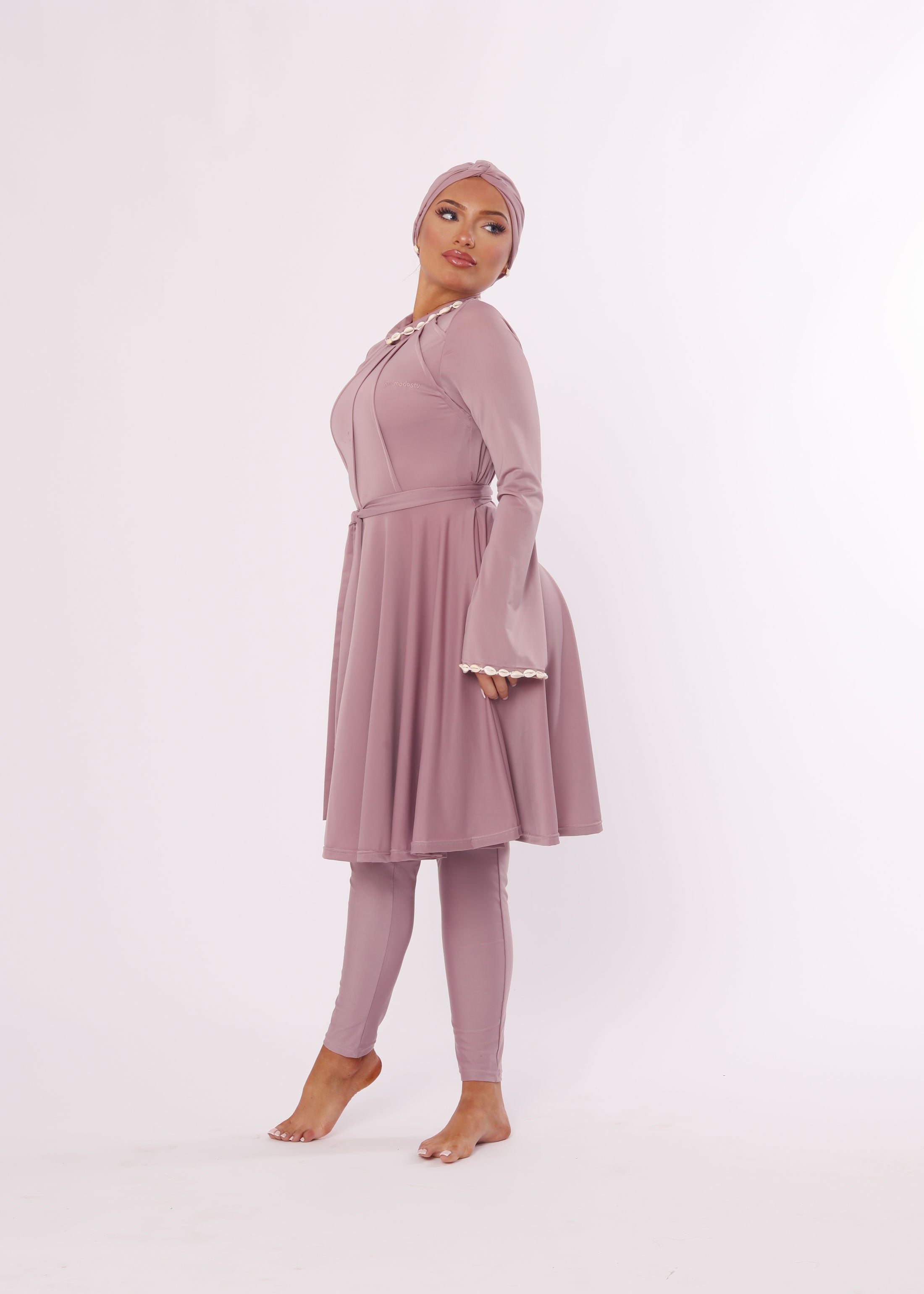 Burkini Coquillage lila