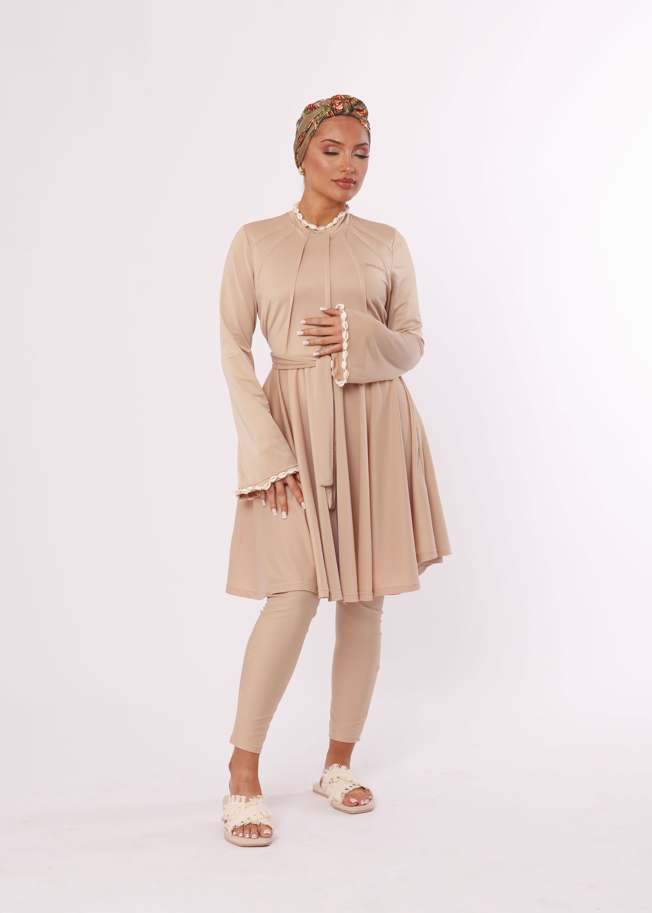 Burkini Coquillage Beige