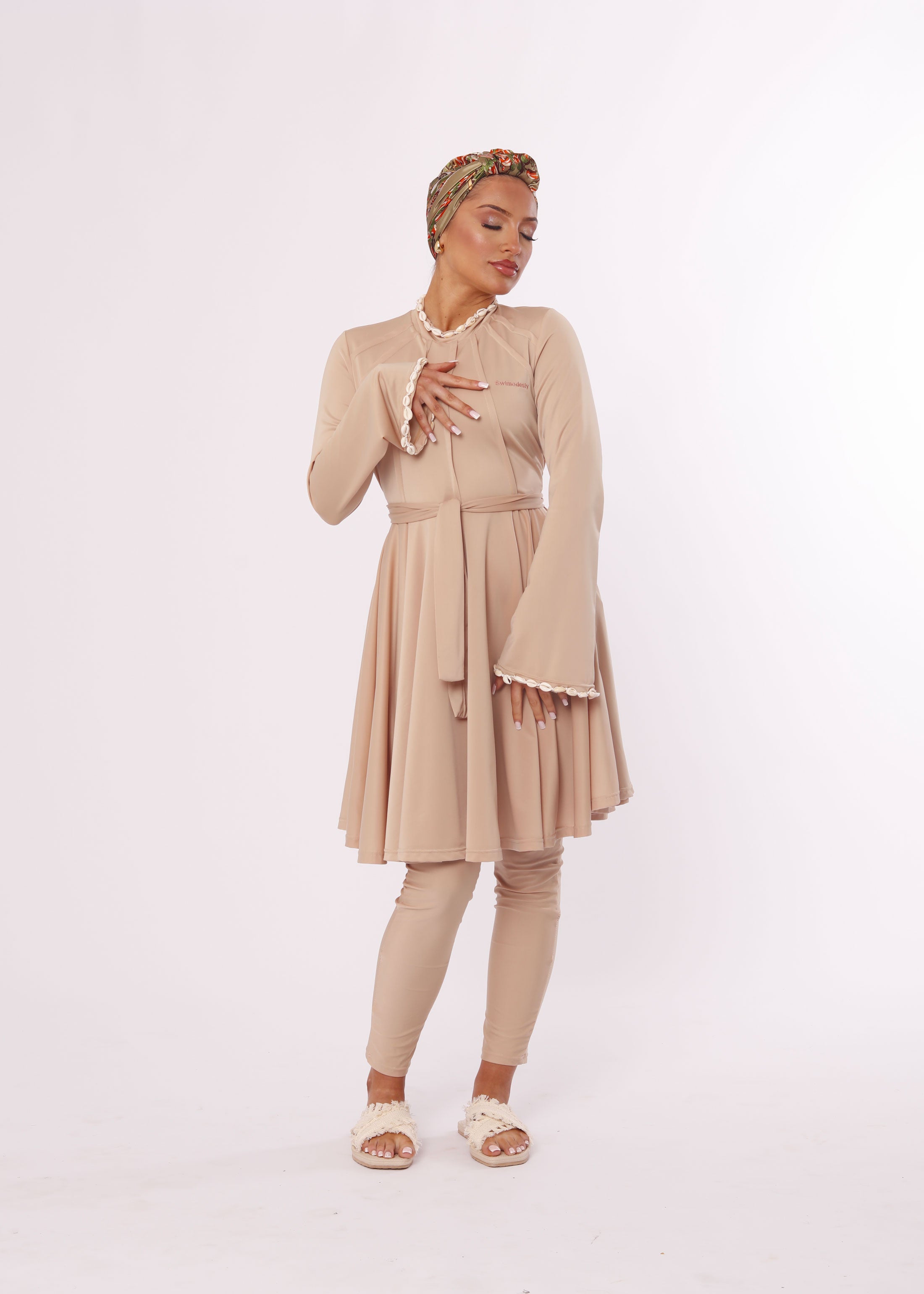 Burkini Coquillage Beige