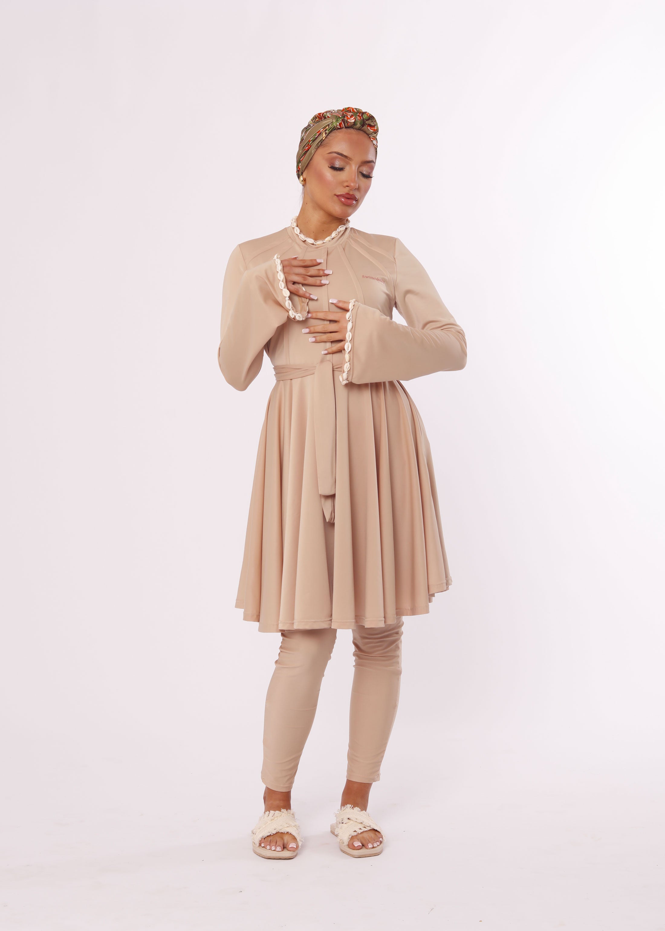 Burkini Coquillage Beige