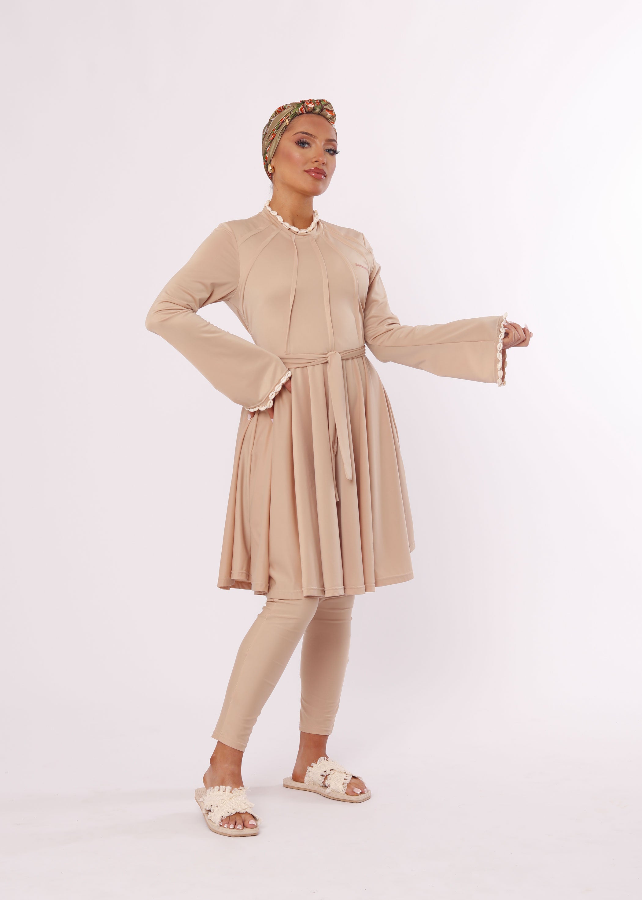 Burkini Coquillage Beige
