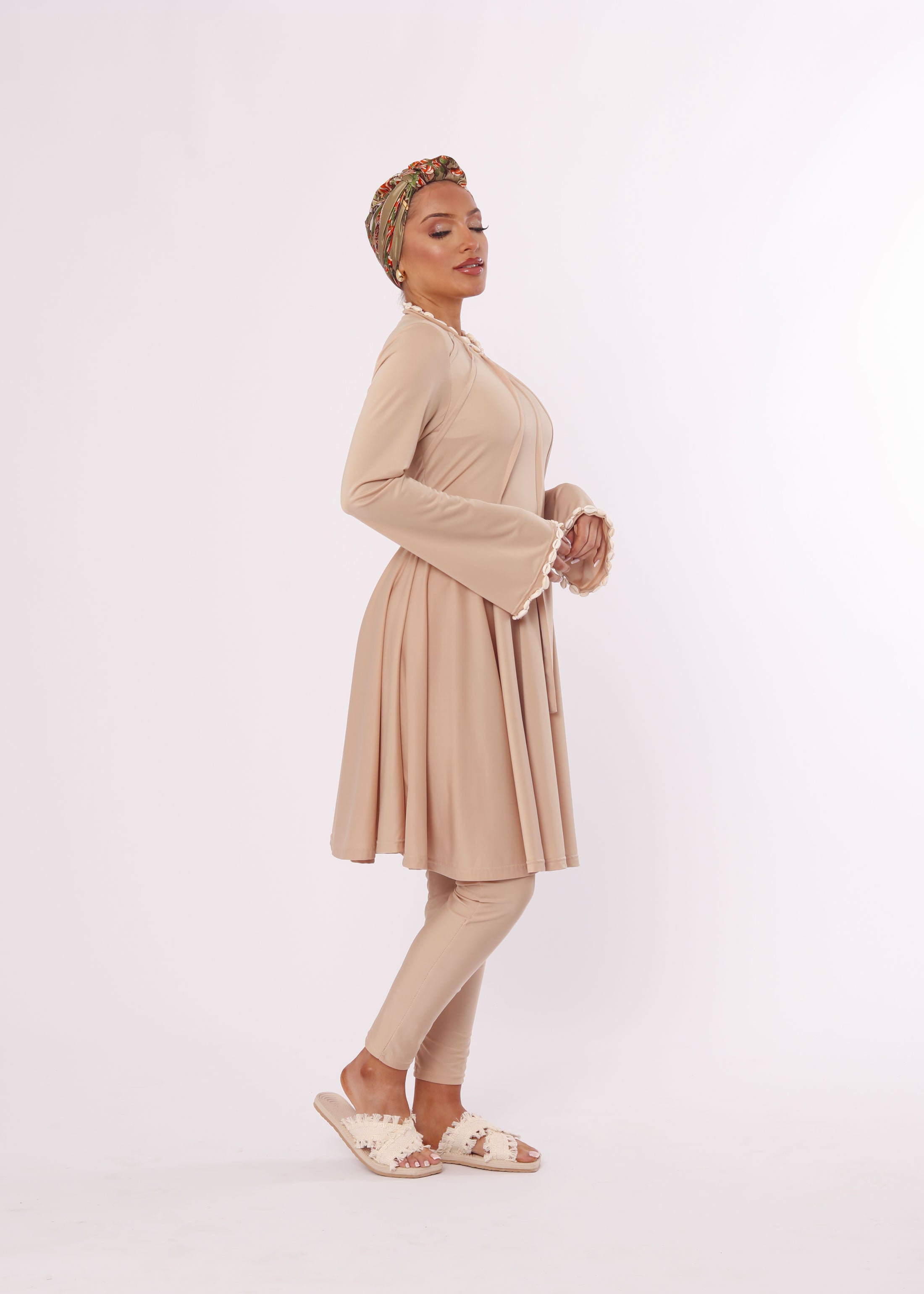 Burkini Coquillage Beige