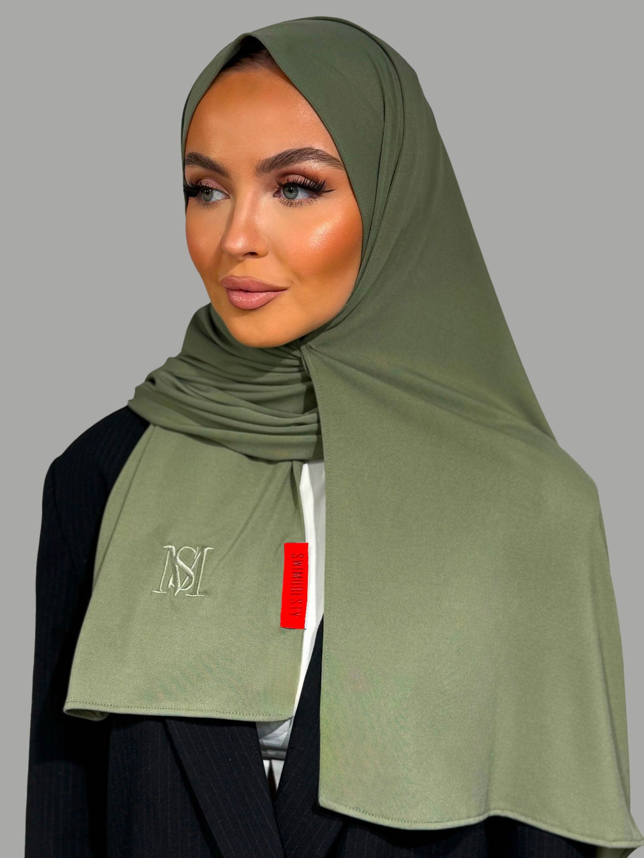 Voile en Jersey Premium Vert Sauge